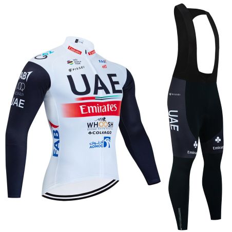 UAE TOUR FRANCIA 2023 equipacion de invierno termica Culotte y maillot Tienda Ciclismo