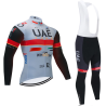 UAE GRIS 2022 equipacion de invierno termica, culotte y maillot, Tienda Ciclismo