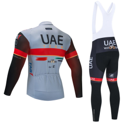 UAE GRIS 2022 equipacion de invierno termica, culotte y maillot, Tienda Ciclismo