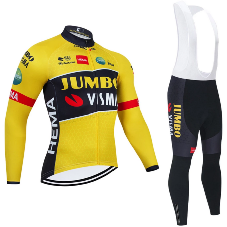 JUMBO 2022 equipacion de invierno termica, culotte y maillot, Tienda Ciclismo