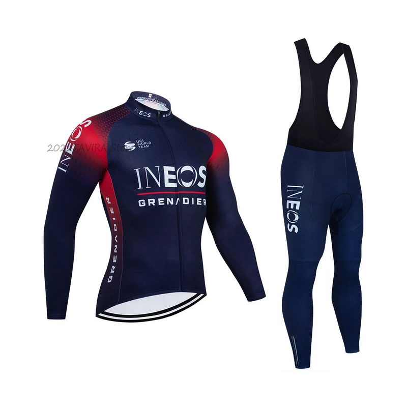 INEOS AZUL 2022 equipacion de invierno termica, culotte y maillot, Tienda Ciclismo