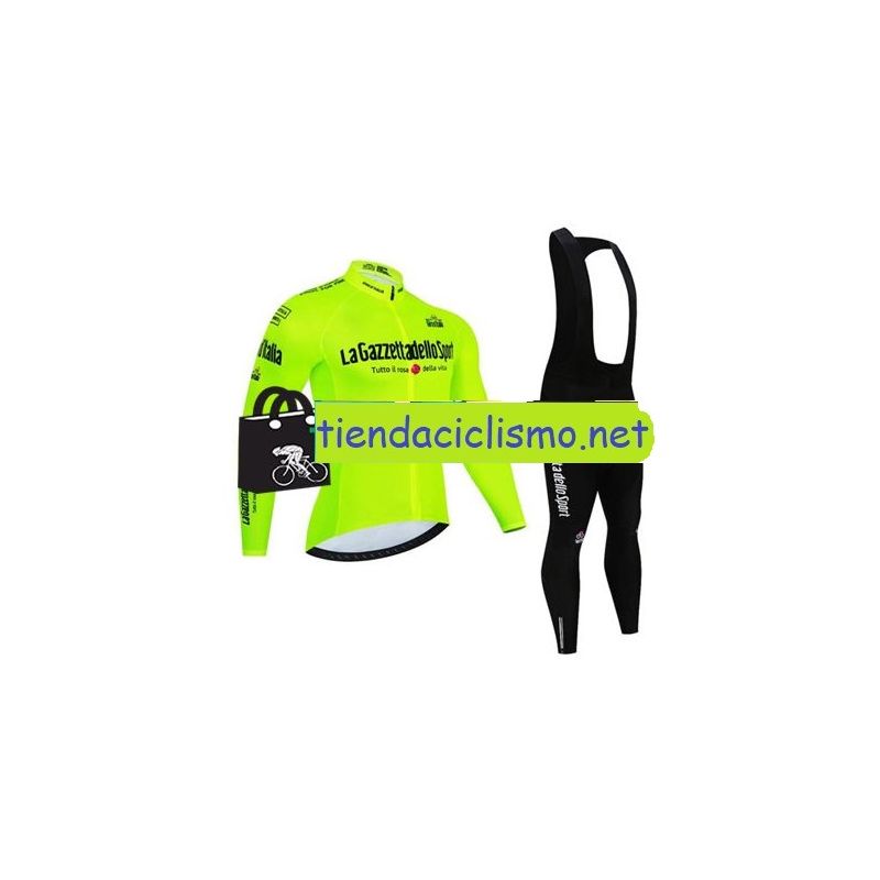 GIRO ITALIA VERDE 2022 equipacion de invierno termica, culotte y maillot, Tienda Ciclismo