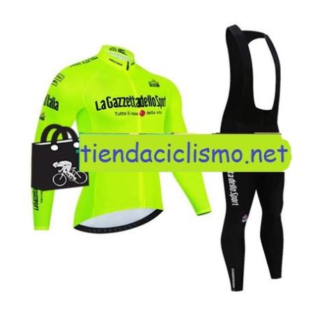 GIRO ITALIA VERDE 2022 equipacion de invierno termica, culotte y maillot, Tienda Ciclismo