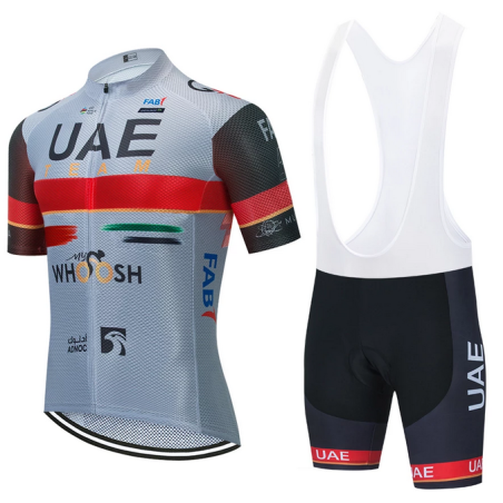 UAE GRIS 2022 Equipacion Ciclismo corta de verano Maillot y Culote