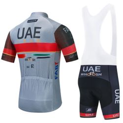 UAE GRIS 2022 Equipacion Ciclismo corta de verano Maillot y Culote